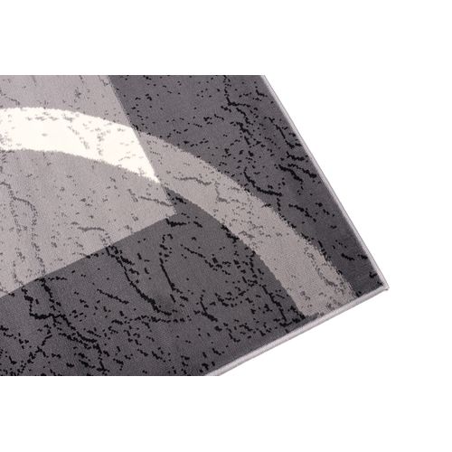 Tapis Salon Rectangle Gris Crème Abstrait Poil Court Dream 120x170