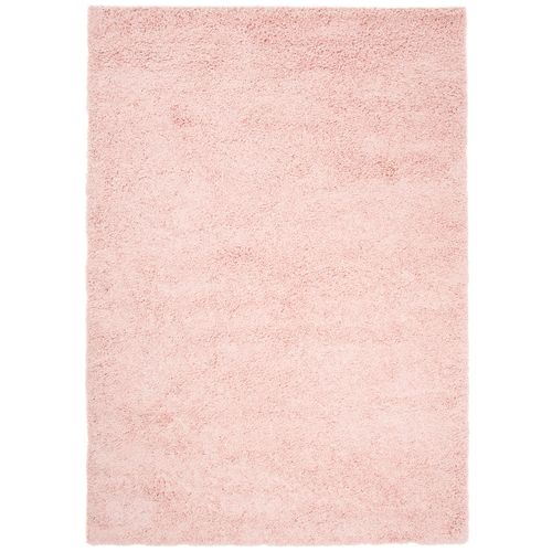 Tapis Salon Rose Uni Moelleux Epais Poil Long Shaggy 160 X 220 Cm