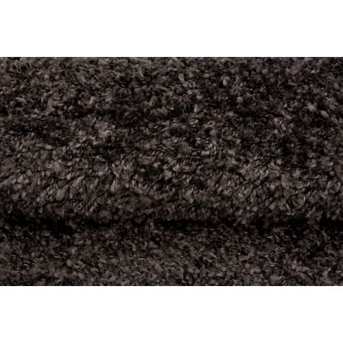 Tapis Carré Anthracite Moelleux Poil Long Shaggy 200 X 200 Cm