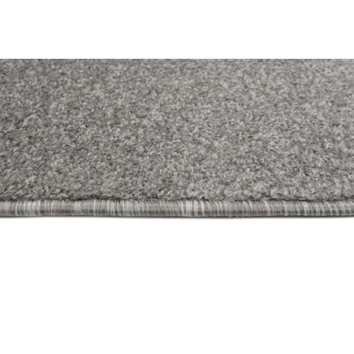 Tapis Séjour Bureau Gris Unicolore Fin Tufté Feutre 80 X 150 Cm