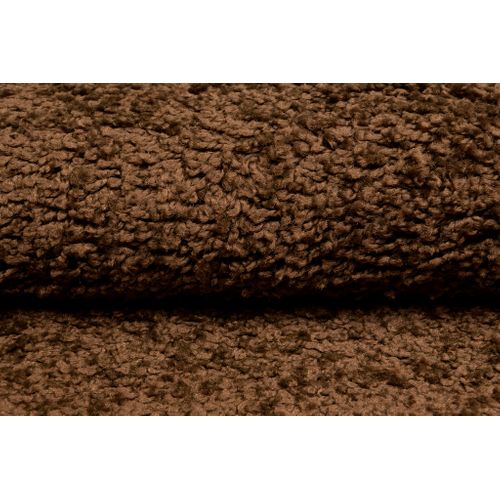 Tapis Séjour Marron Unicolore Moelleux Epais 140x200