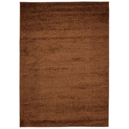 Tapis Séjour Marron Unicolore Moelleux Epais 140x200