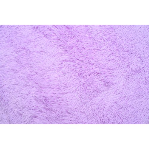 Tapis Salon Chambre Antidérapant Bébé Violet Uni Shaggy Super Doux Doux 120x170 cm