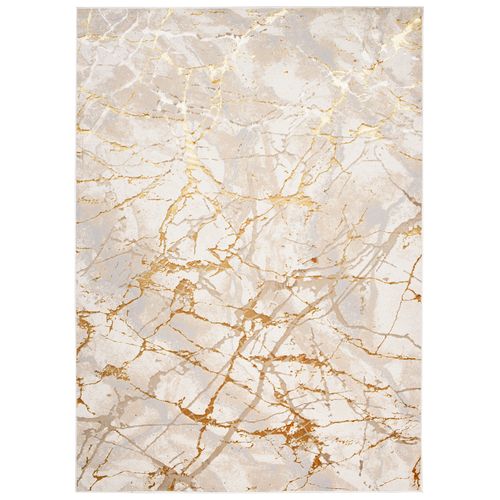 Tapis Salon Or Beige Crème Gris Abstrait Doux 160 X 230 Cm