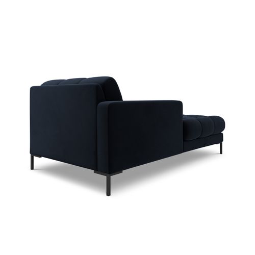 Méridienne Gauche "bali" En Velours Bleu Foncé