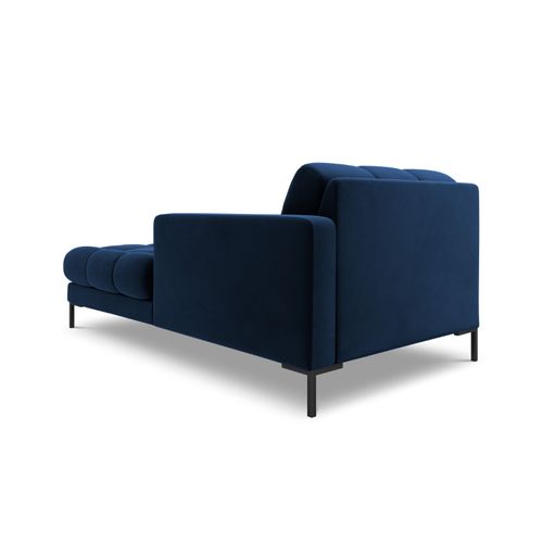 Méridienne Droite "bali" En Velours Bleu Roi
