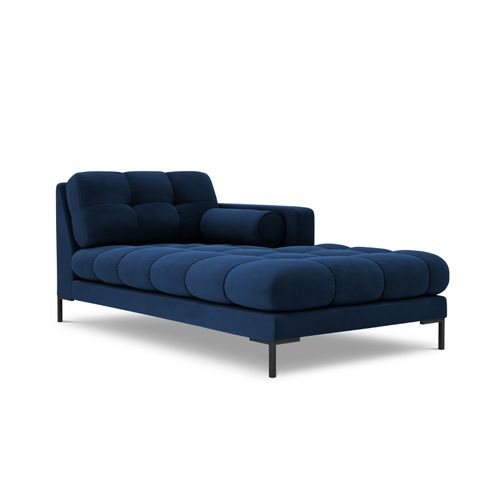 Méridienne Droite "bali" En Velours Bleu Roi