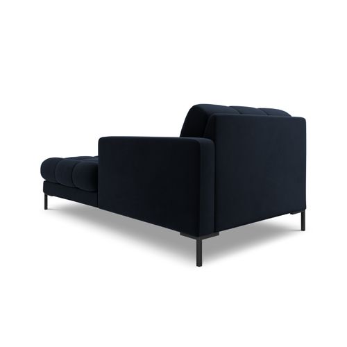 Méridienne Droite "bali" En Velours Bleu Foncé
