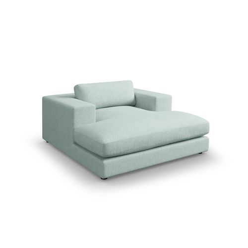 Méridienne "tendance" En Tissu Structurel Menthe