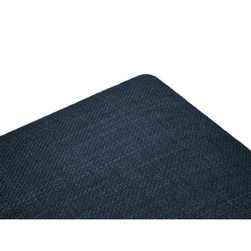 Pouf Avec Coffre "yanis" En Tissu Structurel Bleu