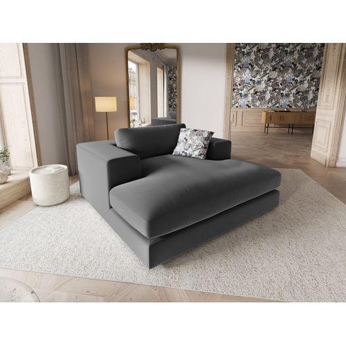 Méridienne "tendance" En Velours Gris