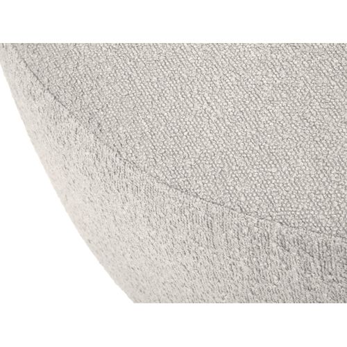 Pouf Pivotant "adam" En Bouclé Gris Clair