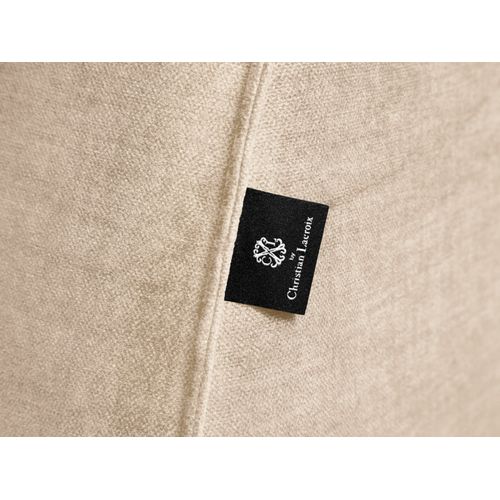 Canapé Modulable Gauche "charles" 2 Places En Velours Beige Clair