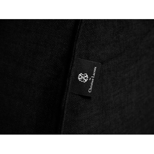 Canapé Modulable Gauche "charles" 2 Places En Velours Noir