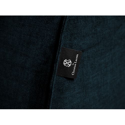 Canapé Modulable Droit "charles" 2 Places En Velours Pétrole Profond