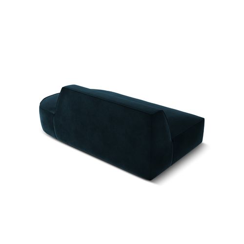 Canapé Modulable Droit "charles" 2 Places En Velours Pétrole Profond