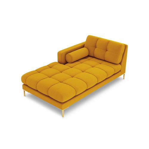 Méridienne Gauche "bali" En Tissu Structurel Jaune
