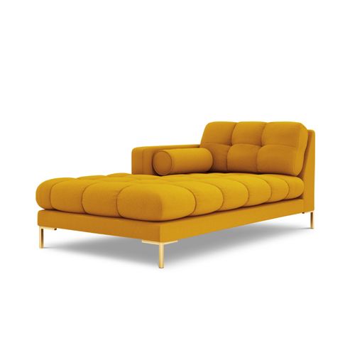 Méridienne Gauche "bali" En Tissu Structurel Jaune