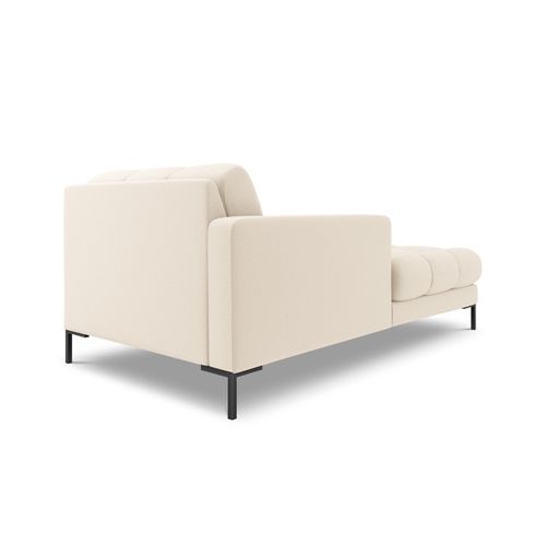 Méridienne Gauche "bali" En Tissu Structurel Beige Clair
