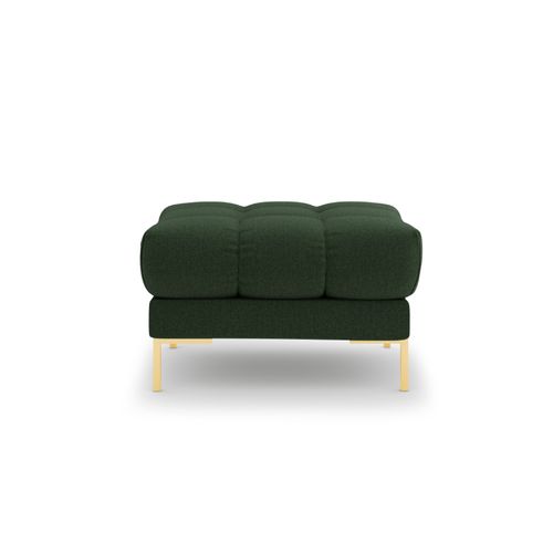Pouf "bali" En Tissu Structurel Vert Foncé