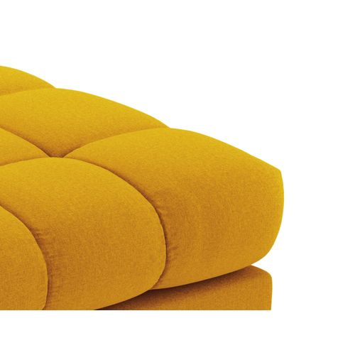 Pouf "bali" En Tissu Structurel Jaune