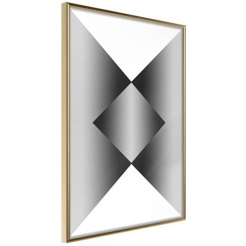 Affiche Murale Encadrée "gradient" 30 X 42 Cm Doré