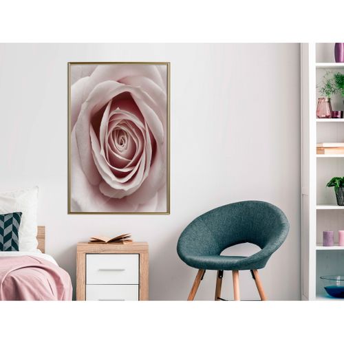 Affiche Murale Encadrée "rosebud" 40 X 60 Cm Doré