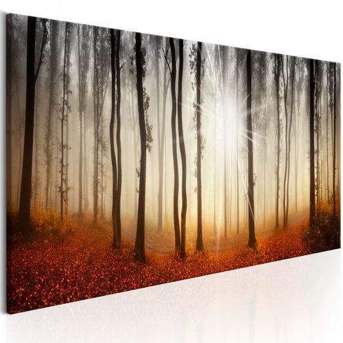 Tableau Autumnal Fog 120x40 Cm