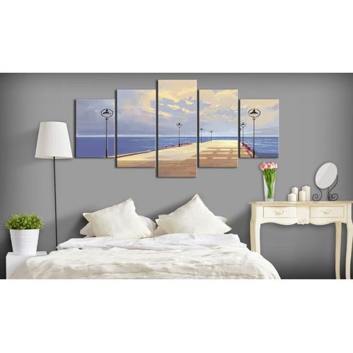 Tableau Seaside Walk 200x100 Cm