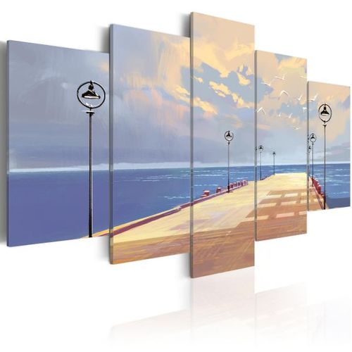 Tableau Seaside Walk 200x100 Cm