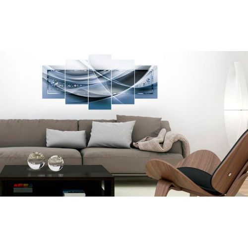 Tableau Rayons Bleus 200x100 Cm