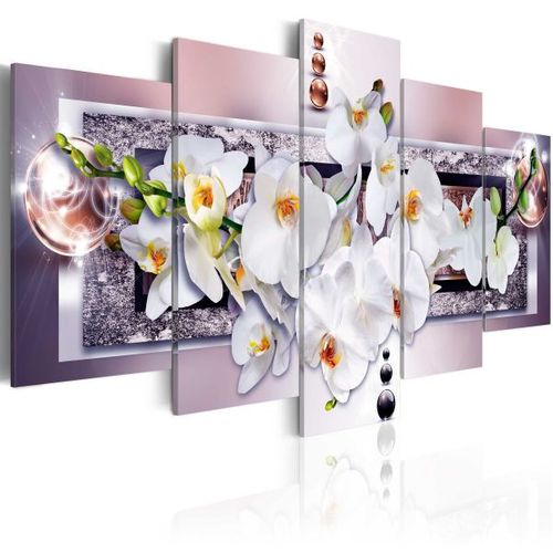 Tableau Fleurs Mysterious Orchid 200x100 Cm