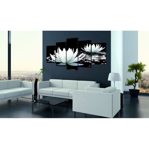 Tableau Fleurs Alabaster Reflection 200x100 Cm