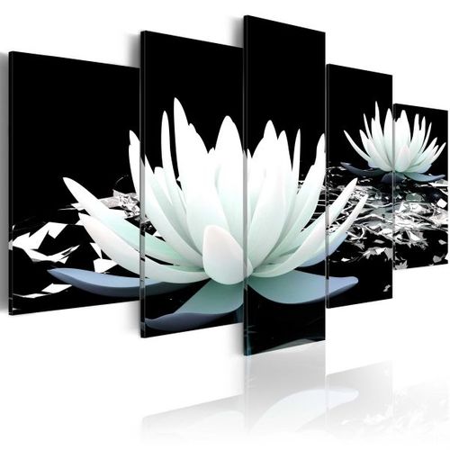 Tableau Fleurs Alabaster Reflection 200x100 Cm