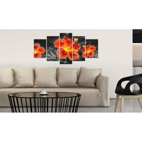 Tableau Fire Lily 200x100 Cm