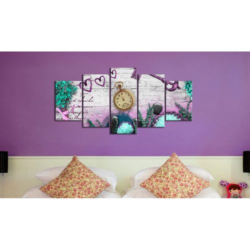 Tableau Vintage Amethyst Composition 100x50 Cm