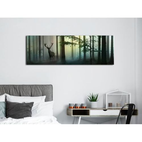 Tableau Morning (1 Part) Narrow Green 120x40 Cm