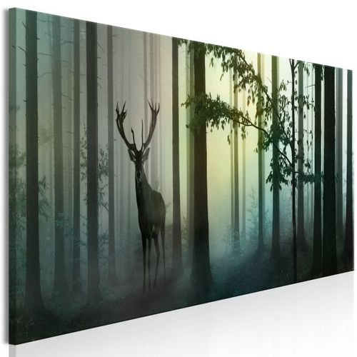 Tableau Morning (1 Part) Narrow Green 120x40 Cm