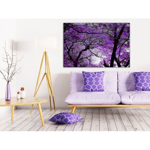 Tableau Purple Afternoon (1 Part) Wide 120x80 Cm