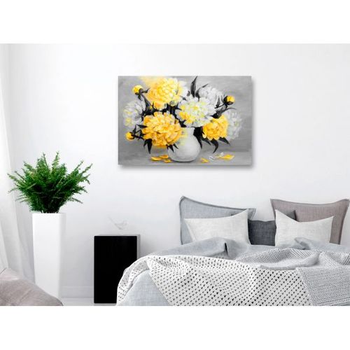 Tableau Fleurs Fragrant Colours (1 Part) Wide Yellow 120x80 Cm