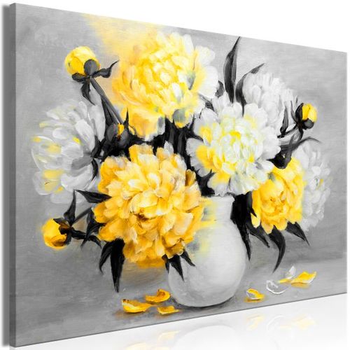 Tableau Fleurs Fragrant Colours (1 Part) Wide Yellow 120x80 Cm