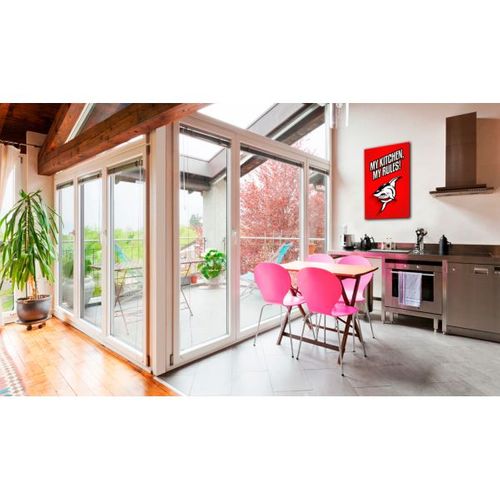 Tableau My Kitchen, My Rules! 80x120 Cm