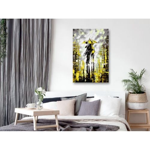 Tableau Personnages Lovers In Colour (1 Part) Vertical Yellow 40x60 Cm