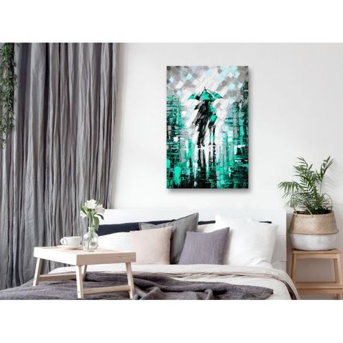 Tableau Personnages Lovers In Colour (1 Part) Vertical Green 80x120 Cm