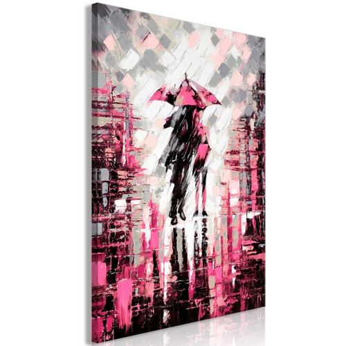 Tableau Personnages Lovers In Colour (1 Part) Vertical Pink 80x120 Cm