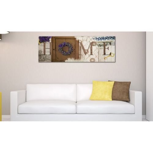 Tableau Vintage Heather Wreath 120x40 Cm