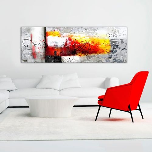 Tableau Hammer (1 Part) Red Narrow 120x40 Cm