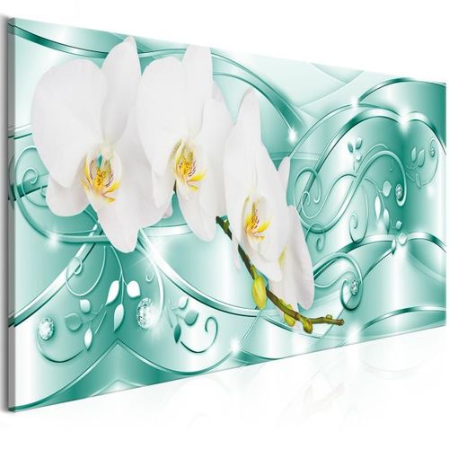 Tableau Flowering (1 Part) Narrow Green 120x40 Cm
