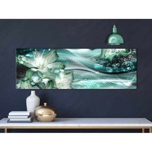 Tableau Emerald Dream (1 Part) Narrow 120x40 Cm