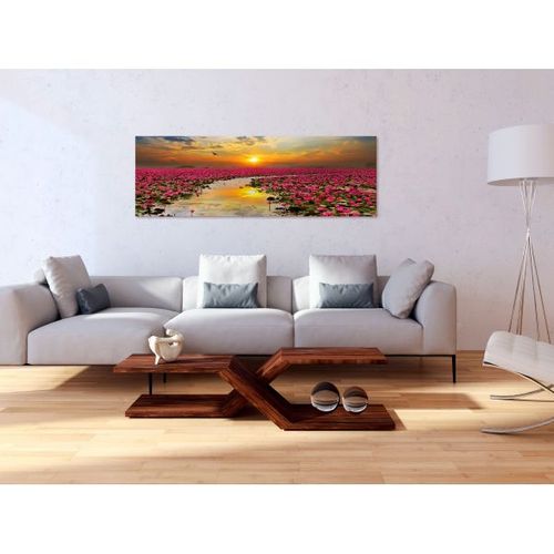 Tableau Lily Field (1 Part) Narrow 120x40 Cm